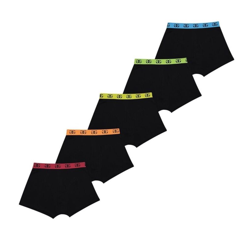 Giorgio Boys Boxer Briefs (Pack of 5) / Black/Multicolored
